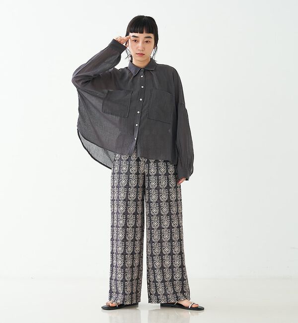 collex「ブロックプリント風 ボタニカルプリントパンツ」|その他|
