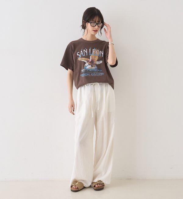 Rouge vif「【セットアップ対応】リネンタックイージーパンツ」|その他|