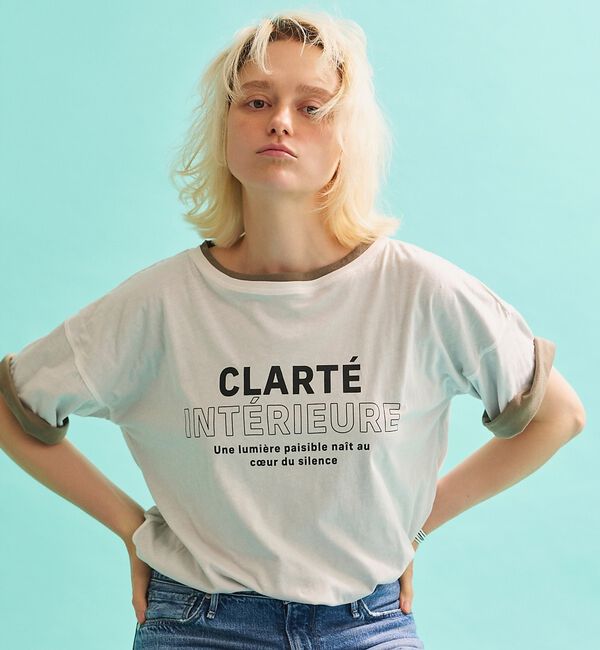 Rouge vif「2WAYコットンリバーシブルロゴＴシャツ」|Tシャツ・カットソー|ホワイト