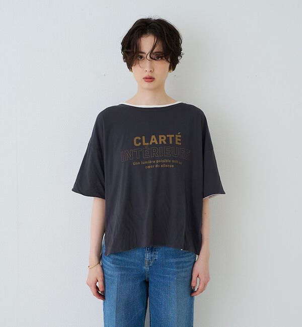 Rouge vif「2WAYコットンリバーシブルロゴＴシャツ」|Tシャツ・カットソー|