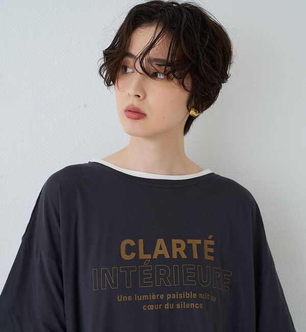 Rouge vif「2WAYコットンリバーシブルロゴＴシャツ」|Tシャツ・カットソー|