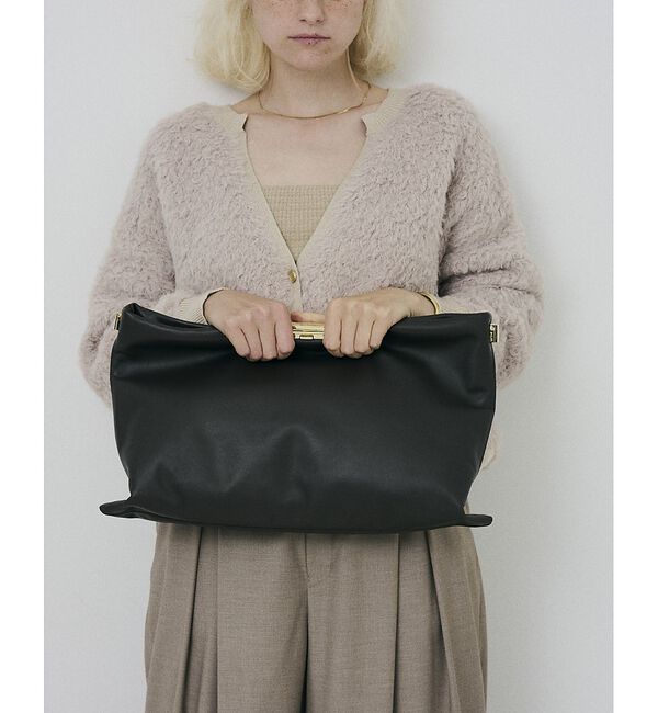 Rouge vif「【PUNTI. / プンティ】3WAYレザークラッチバッグ/ショルダー付き/GR」|ショルダー・メッセンジャー|