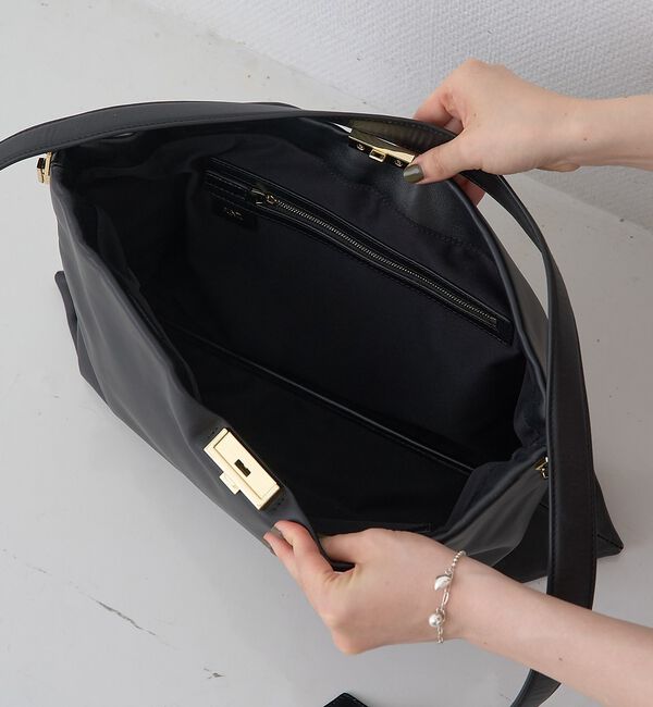 Rouge vif「【PUNTI. / プンティ】3WAYレザークラッチバッグ/ショルダー付き/GR」|ショルダー・メッセンジャー|
