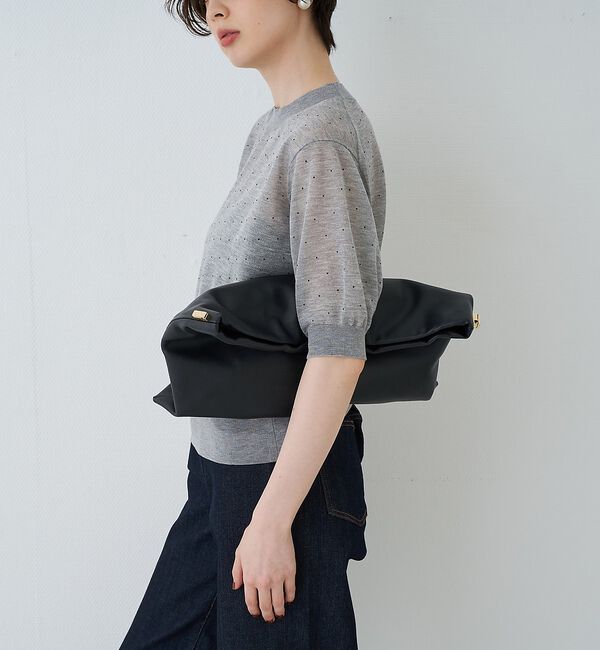 Rouge vif「【PUNTI. / プンティ】3WAYレザークラッチバッグ/ショルダー付き/GR」|ショルダー・メッセンジャー|