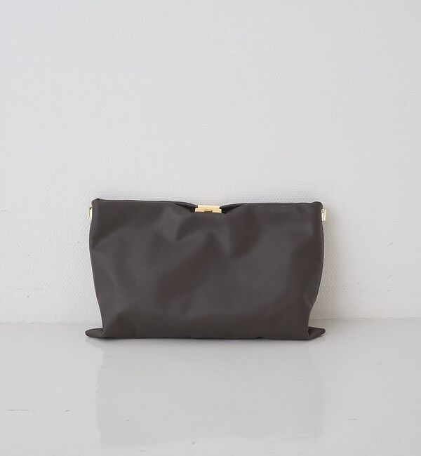 Rouge vif「【PUNTI. / プンティ】3WAYレザークラッチバッグ/ショルダー付き/GR」|ショルダー・メッセンジャー|