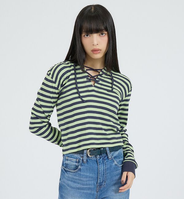 Rouge vif「【Robert P Miller | ロバート・ピー・ミラー】ヘンリーネックパー」|Tシャツ・カットソー|