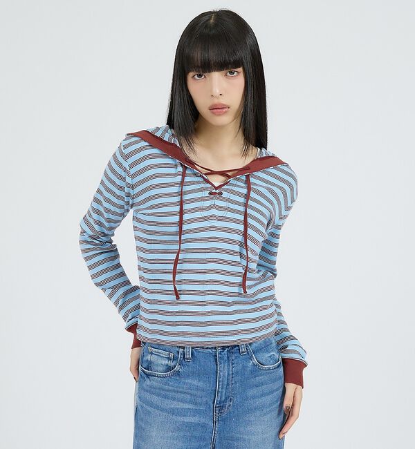 Rouge vif「【Robert P Miller | ロバート・ピー・ミラー】ヘンリーネックパー」|Tシャツ・カットソー|