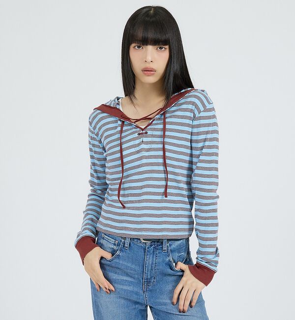 Rouge vif「【Robert P Miller | ロバート・ピー・ミラー】ヘンリーネックパー」|Tシャツ・カットソー|