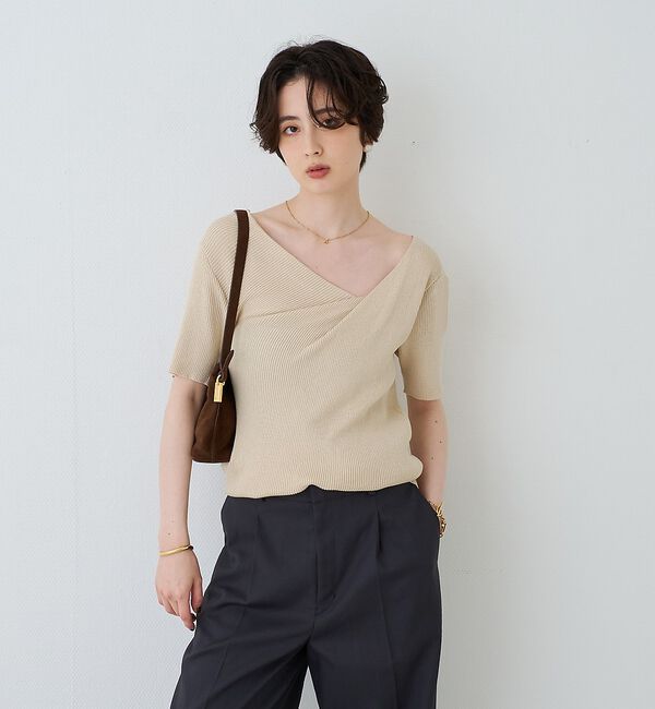 Rouge vif「【PETIT MOMENTS/プティ・モーメント】「A」イニシャルモチーフネック」|ネックレス|