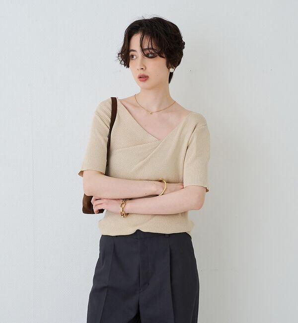 Rouge vif「【PETIT MOMENTS/プティ・モーメント】「A」イニシャルモチーフネック」|ネックレス|