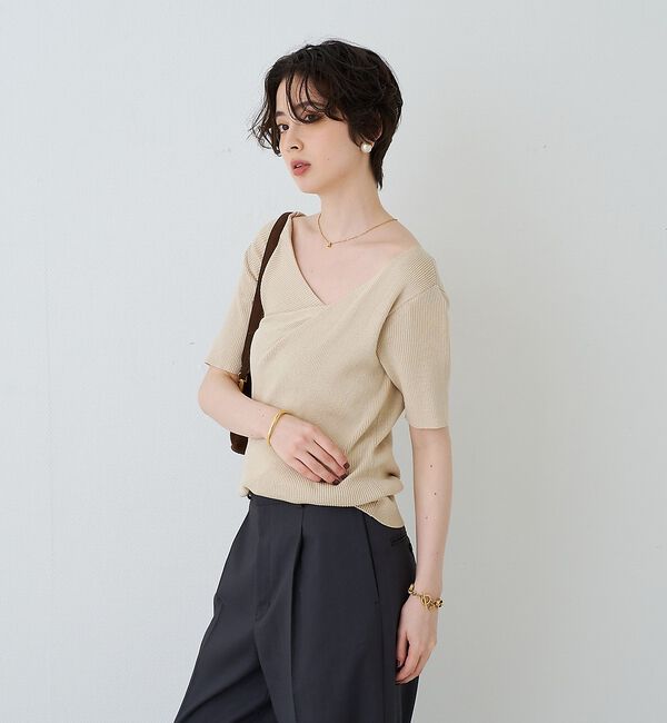 Rouge vif「【PETIT MOMENTS/プティ・モーメント】「A」イニシャルモチーフネック」|ネックレス|