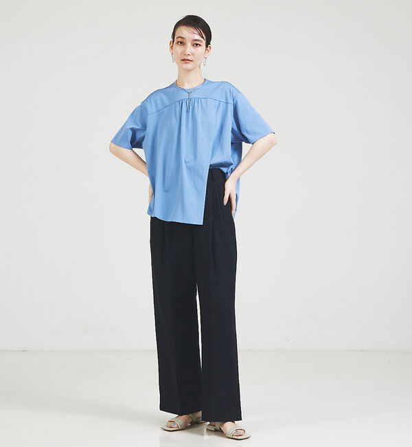 qualite「【セットアップ対応】ランダムヘリンボーンリネンパンツ」|その他|