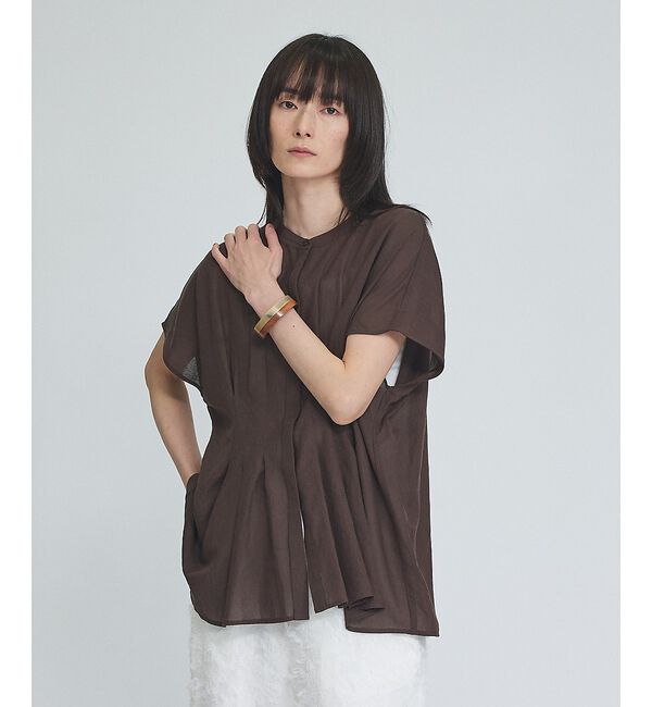 qualite「ウエストタックブラウス」|シャツ・ブラウス|