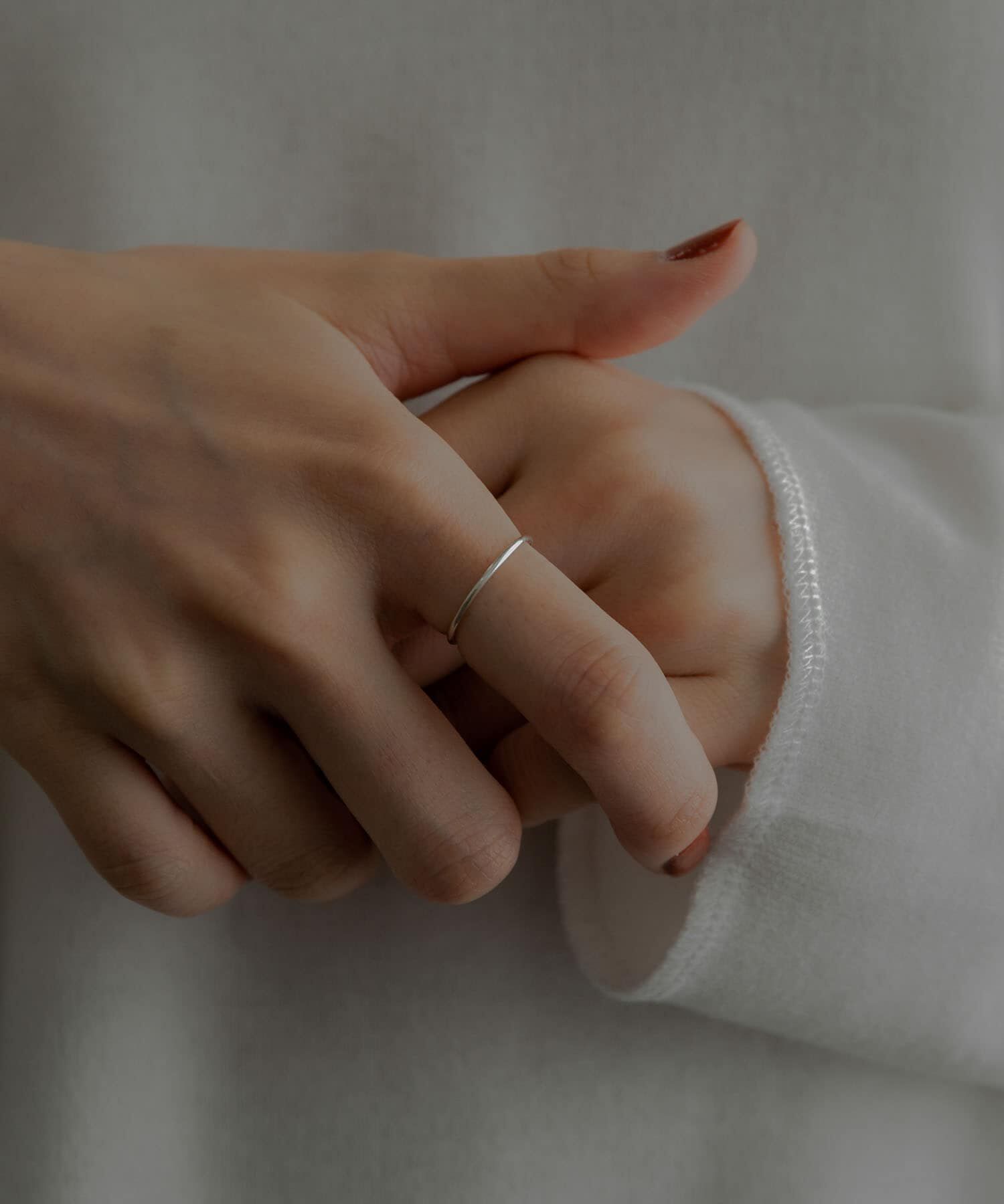 SMELLY「SMELLY so&rsquo;　slim basic ring」|リング|シルバー