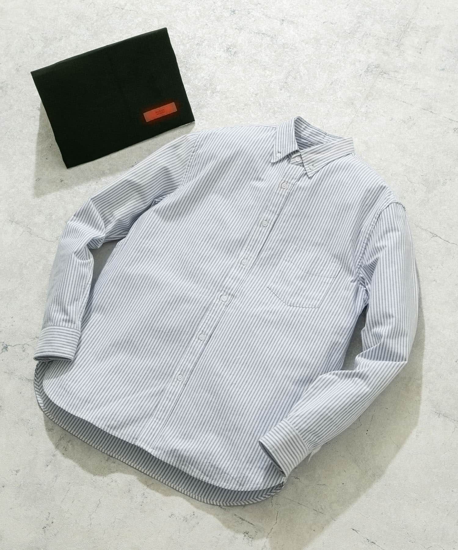 URBAN RESEARCH ROSSO「『WEB限定』『XXLｻｲｽﾞあり』『抗菌/消臭』ﾊｲﾊﾟﾌｫｰﾏﾝｽｵｯｸ」|シャツ・ブラウス|ストライプ