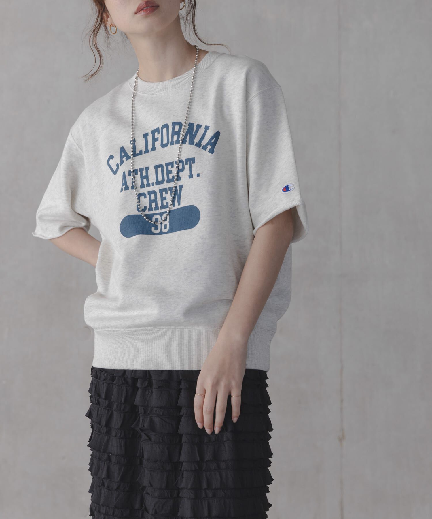 Sonny Label 「『別注』CHAMPION&times;Sonny Label　ロゴスウェットTシャツ」|スウェット・ジャージ|ホワイト系その他