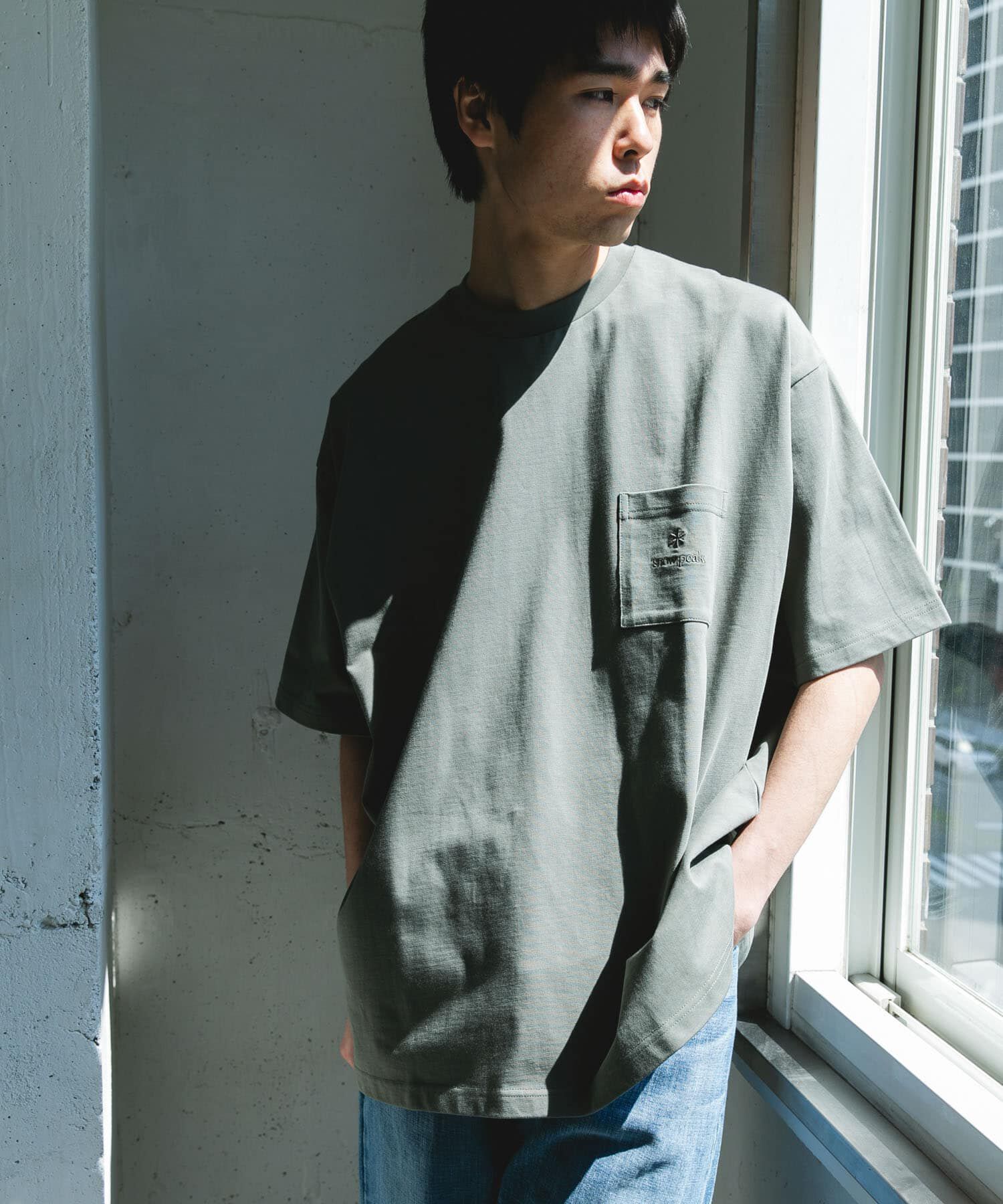 URBAN RESEARCH DOORS「『別注』Snow Peak Apparel&times;DOORS　POCKET LOGO SHORT-SLEEVE T-SHIRTS」|Tシャツ・カットソー|