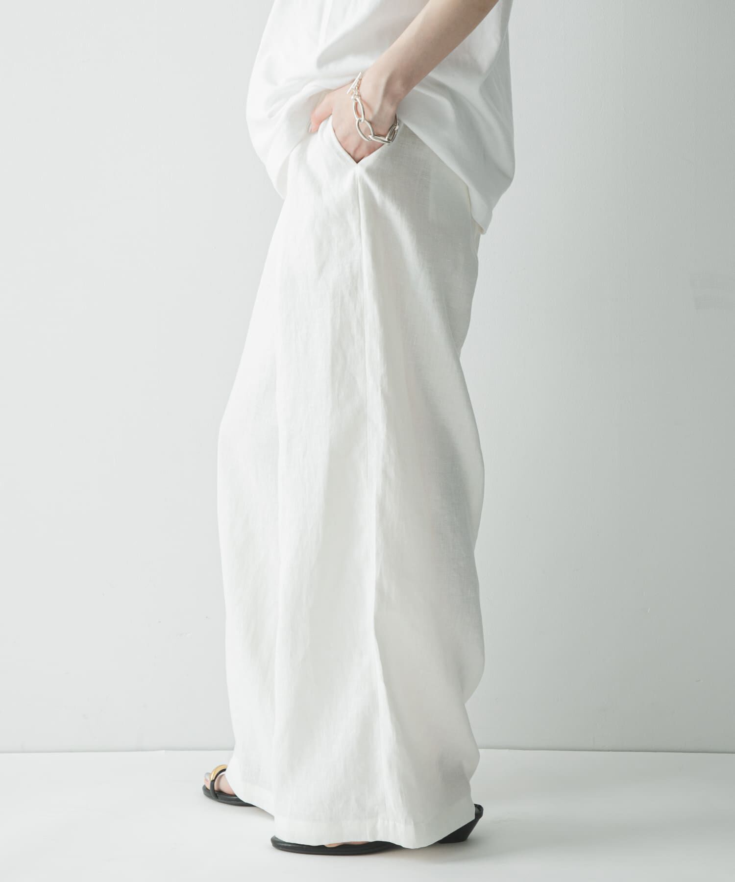 URBAN RESEARCH「『3サイズ展開』リネンイージーワイドスラックス」|その他|