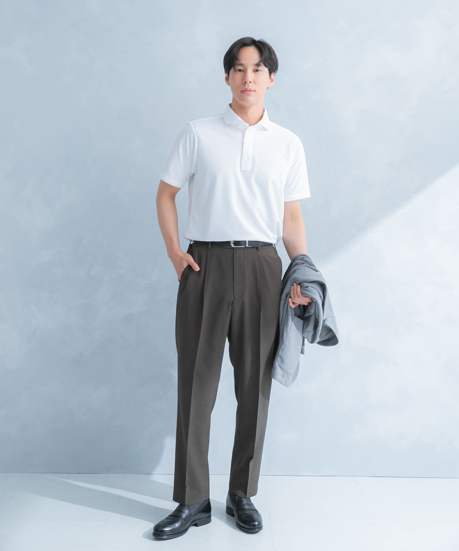 URBAN RESEARCH DOORS「LIFE STYLE TAILOR 　カッタウェイ半袖プルオーバー」|シャツ・ブラウス|