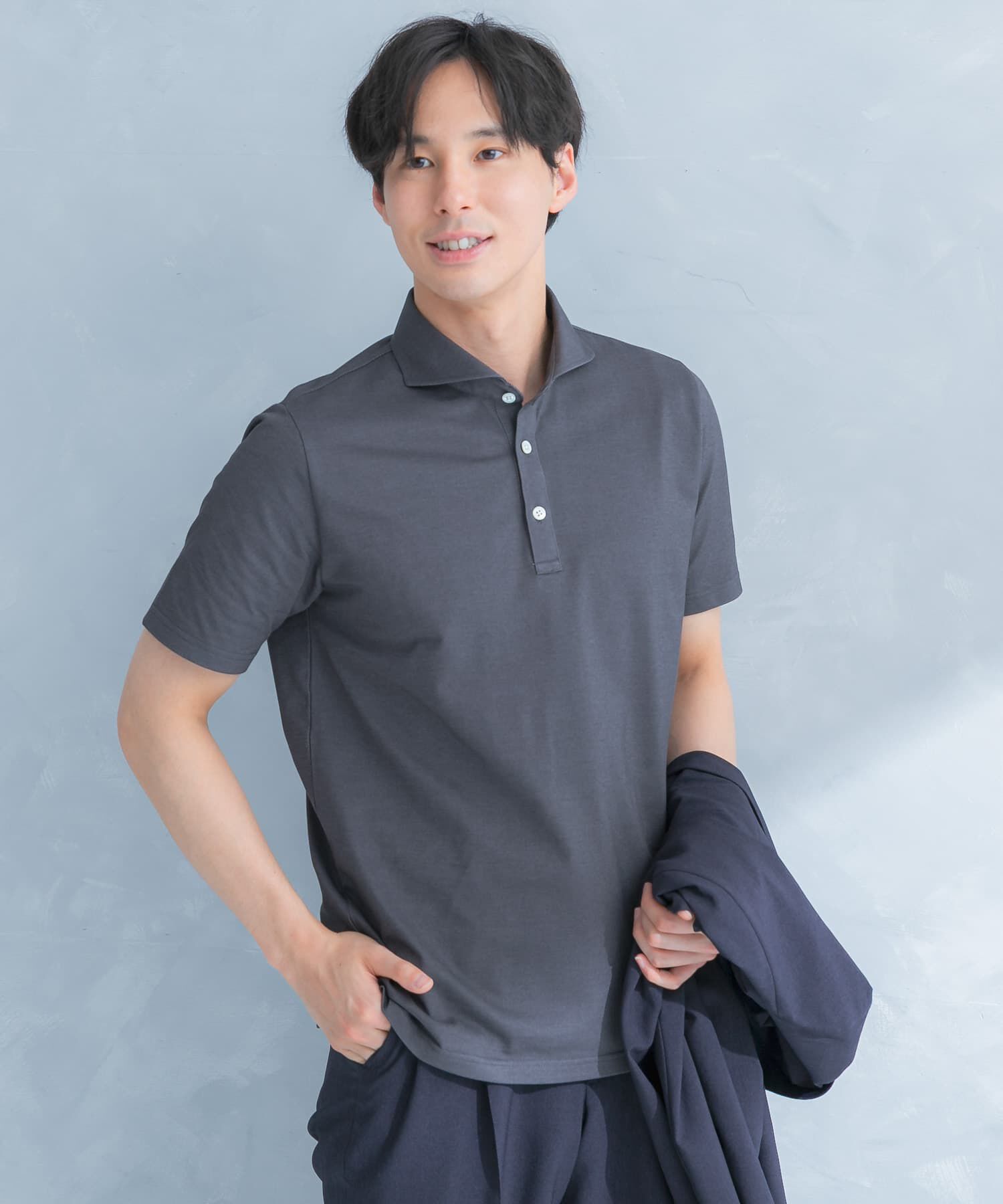 URBAN RESEARCH DOORS「LIFE STYLE TAILOR 　カッタウェイ半袖プルオーバー」|シャツ・ブラウス|