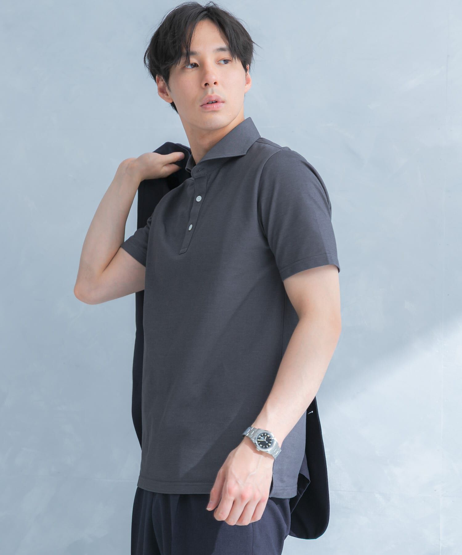 URBAN RESEARCH DOORS「LIFE STYLE TAILOR 　カッタウェイ半袖プルオーバー」|シャツ・ブラウス|