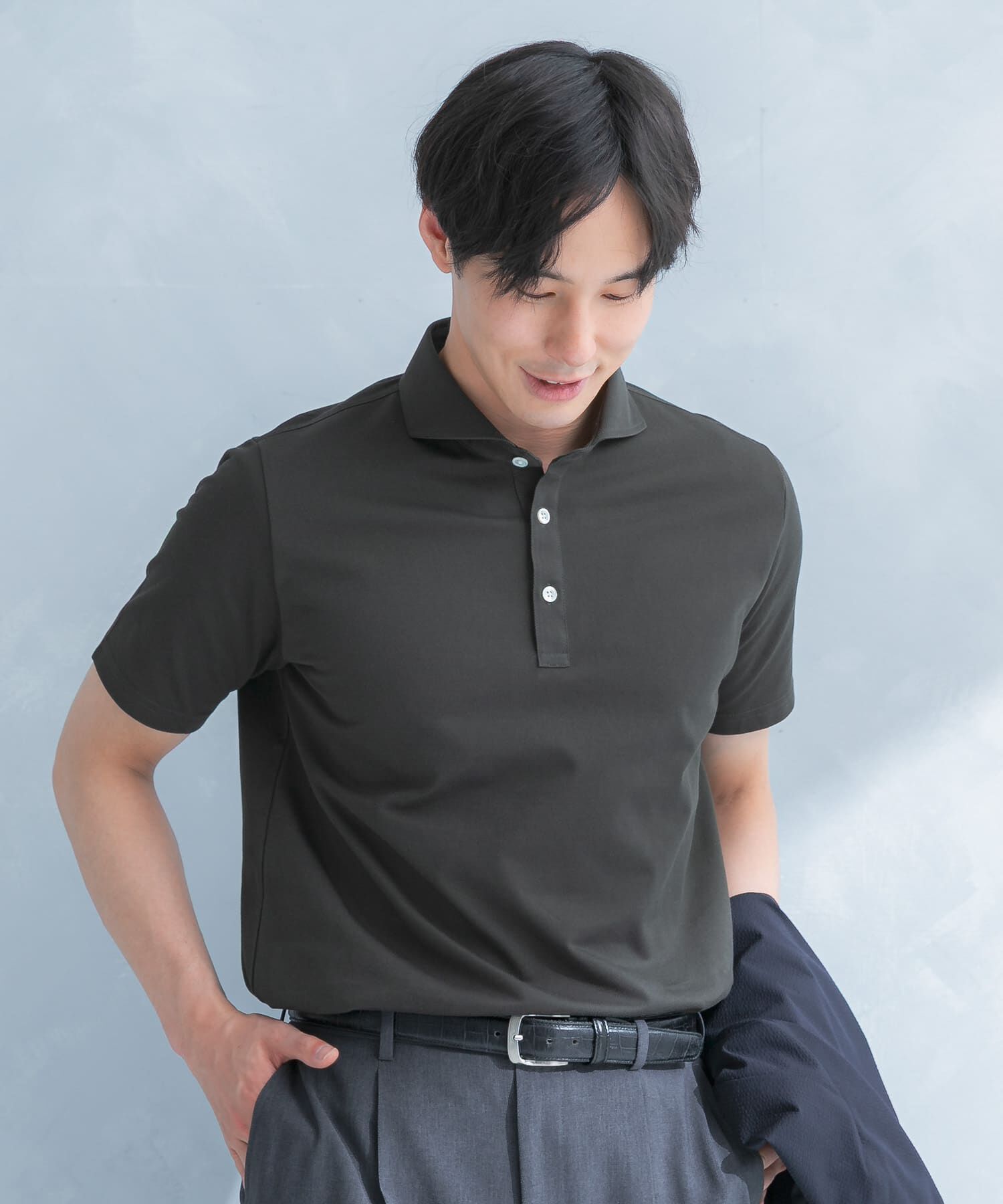 URBAN RESEARCH DOORS「LIFE STYLE TAILOR 　カッタウェイ半袖プルオーバー」|シャツ・ブラウス|