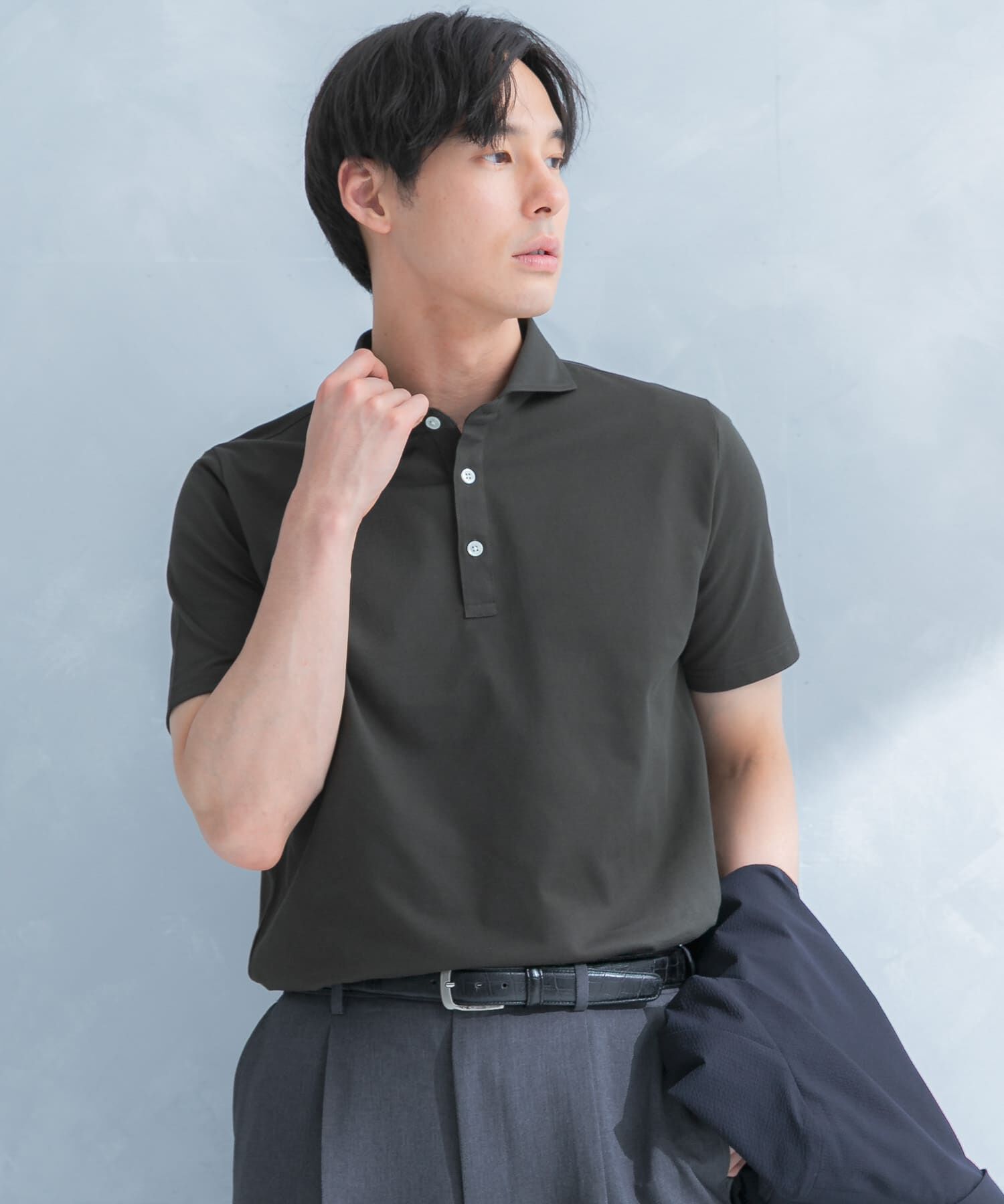 URBAN RESEARCH DOORS「LIFE STYLE TAILOR 　カッタウェイ半袖プルオーバー」|シャツ・ブラウス|