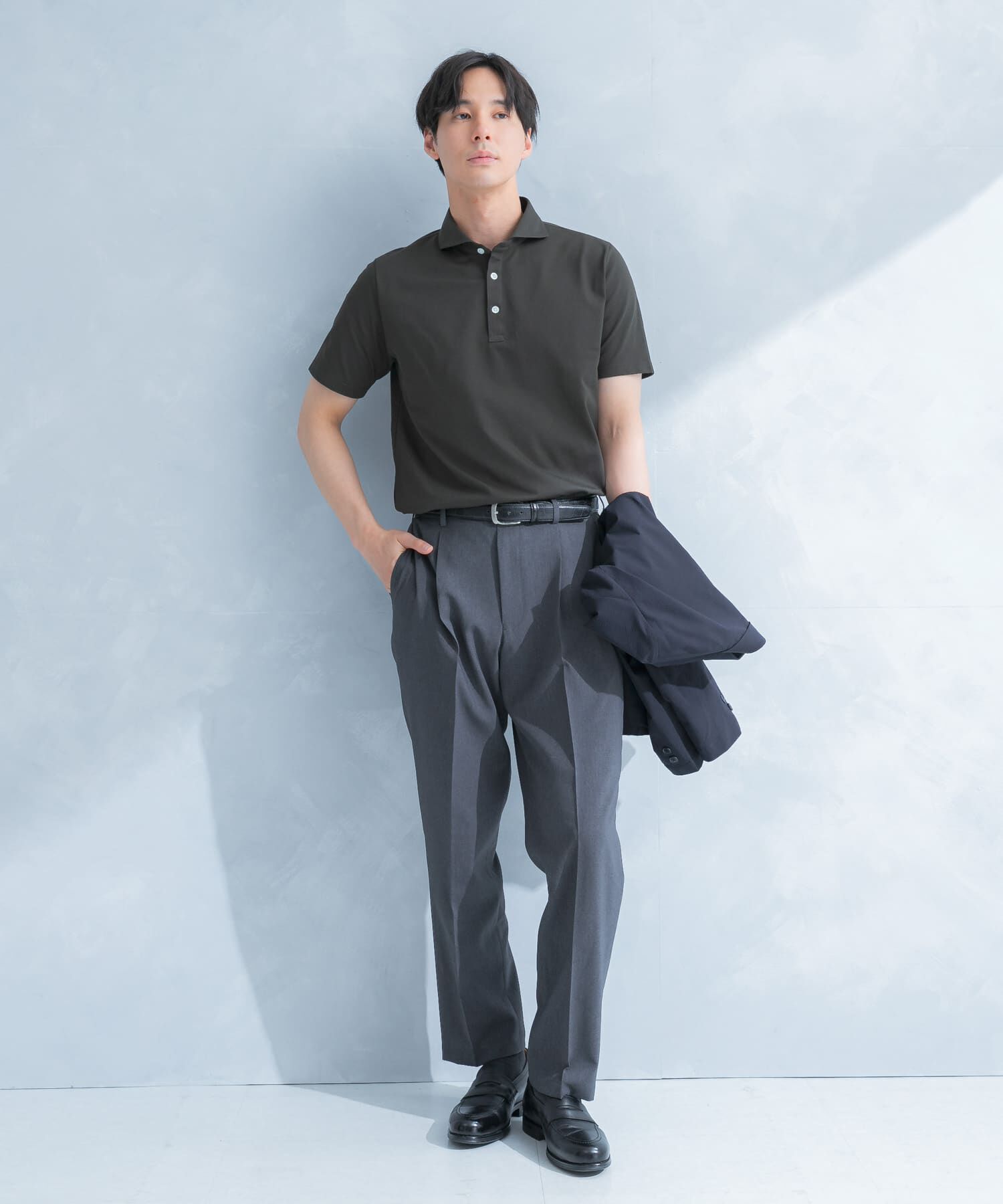 URBAN RESEARCH DOORS「LIFE STYLE TAILOR 　カッタウェイ半袖プルオーバー」|シャツ・ブラウス|