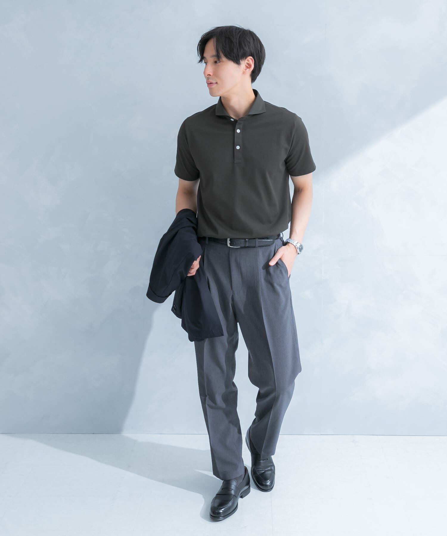 URBAN RESEARCH DOORS「LIFE STYLE TAILOR 　カッタウェイ半袖プルオーバー」|シャツ・ブラウス|
