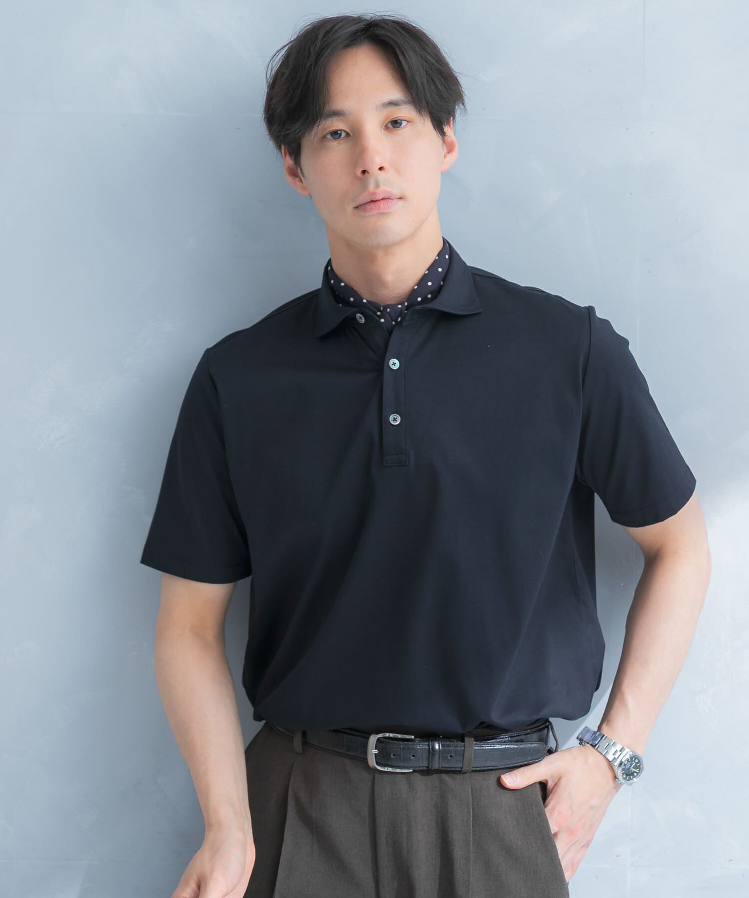 URBAN RESEARCH DOORS「LIFE STYLE TAILOR 　カッタウェイ半袖プルオーバー」|シャツ・ブラウス|