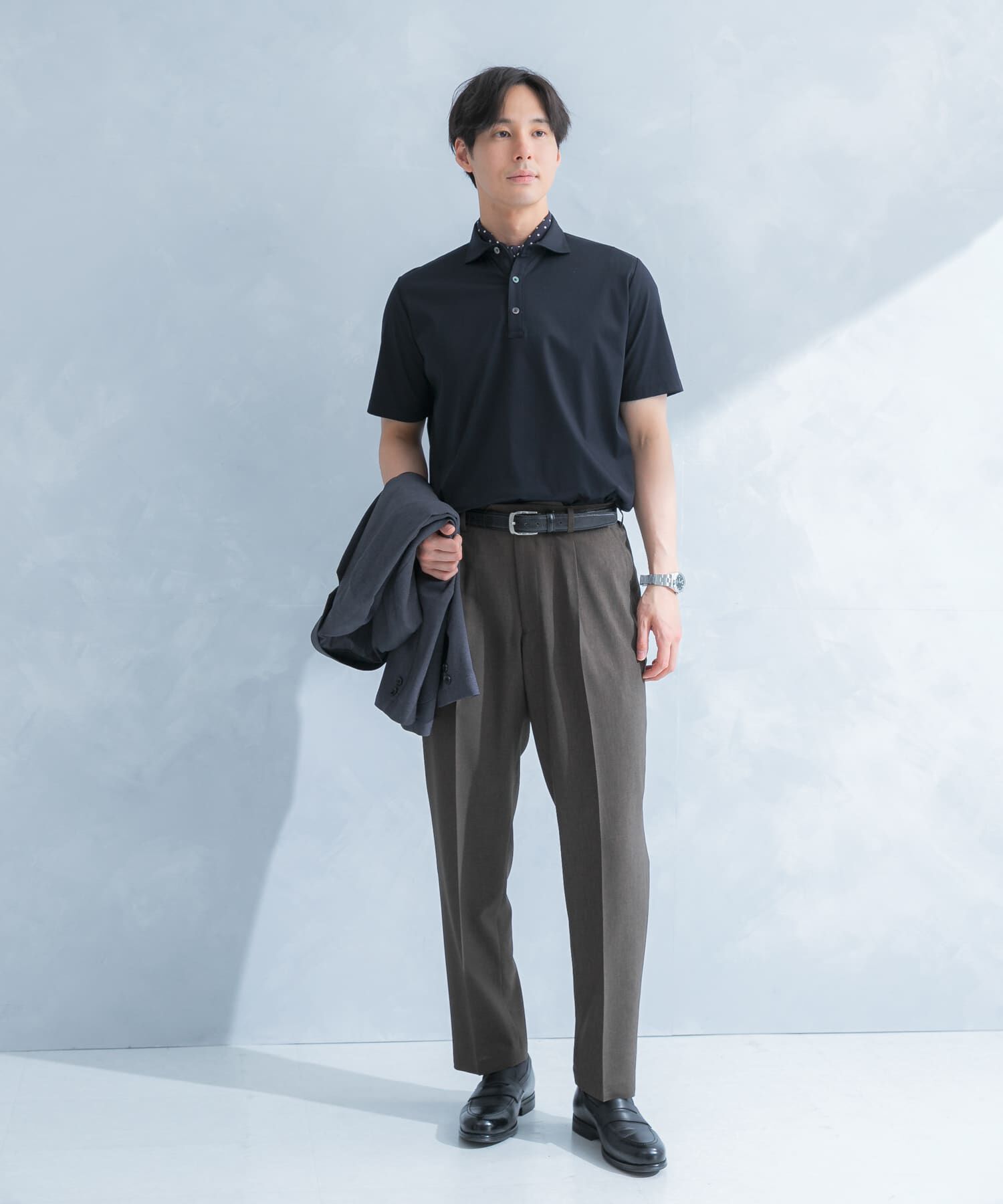 URBAN RESEARCH DOORS「LIFE STYLE TAILOR 　カッタウェイ半袖プルオーバー」|シャツ・ブラウス|