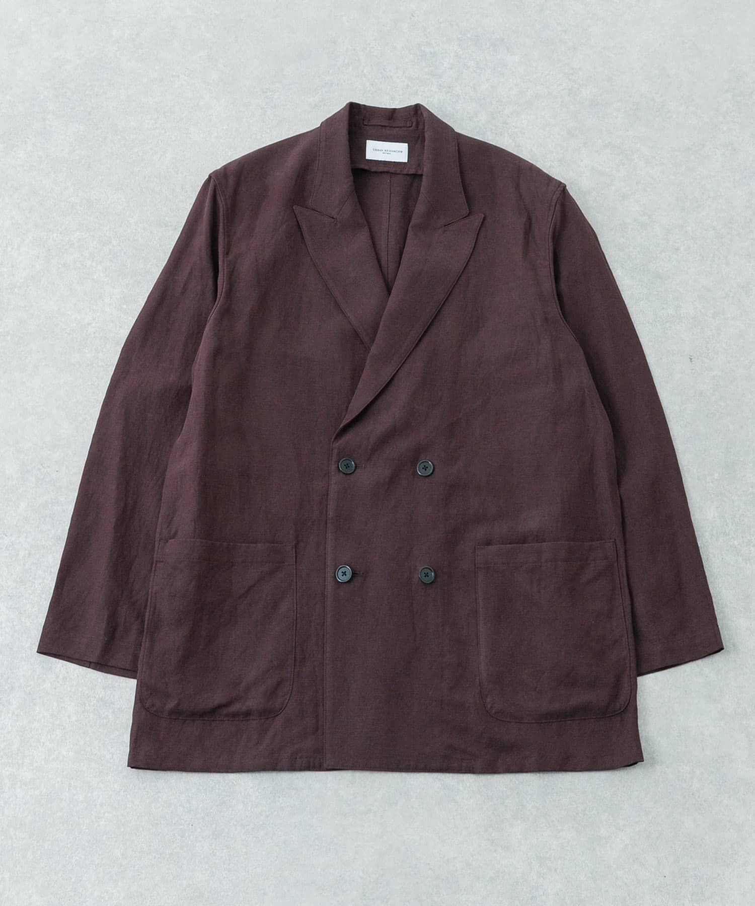 URBAN RESEARCH「new basic　SILK LINEN DOUBLE SHIRTS JACKET」|その他|ブラウン