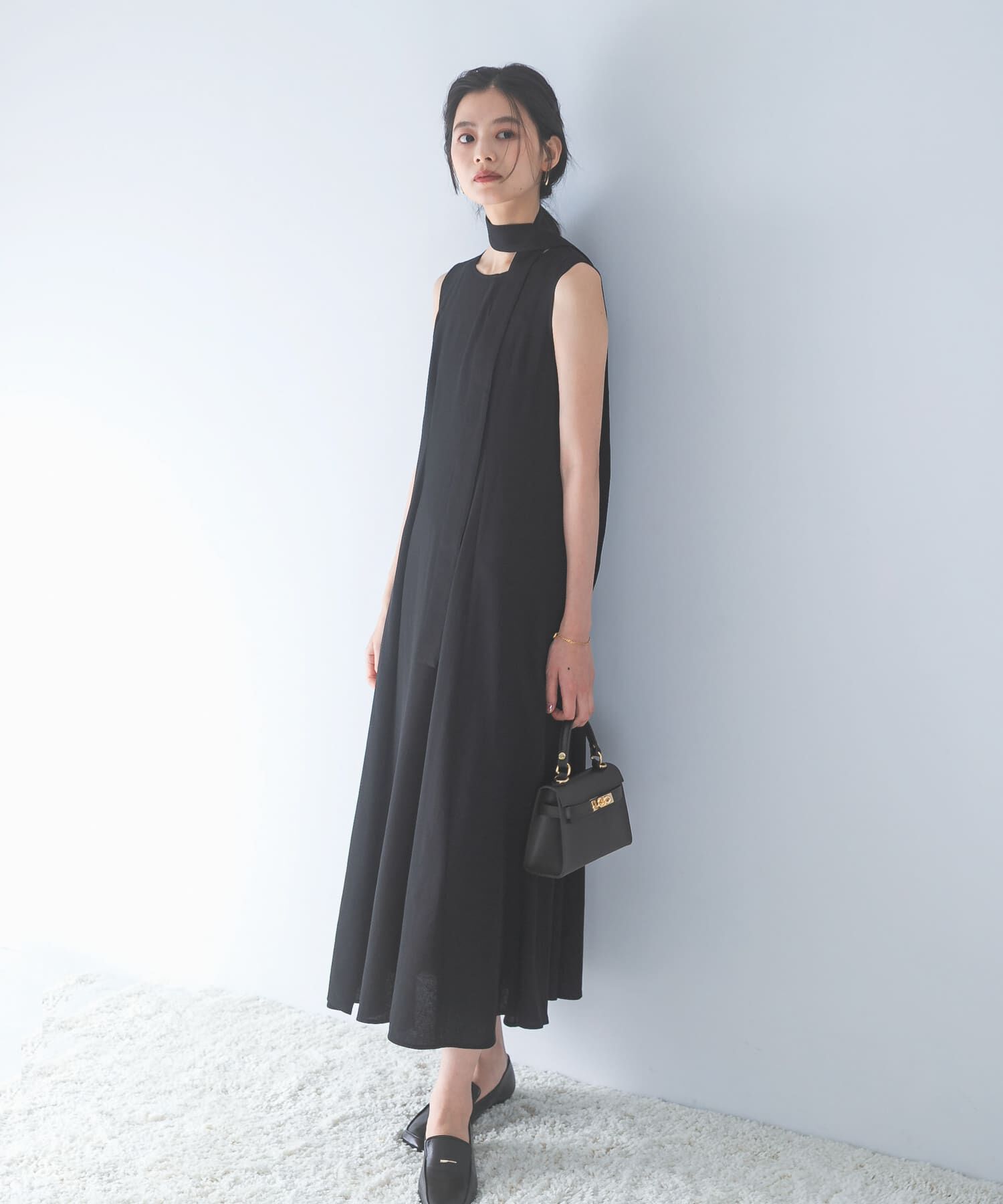 URBAN RESEARCH ROSSO「ベルト付フレアシルエットロングドレス」|その他|