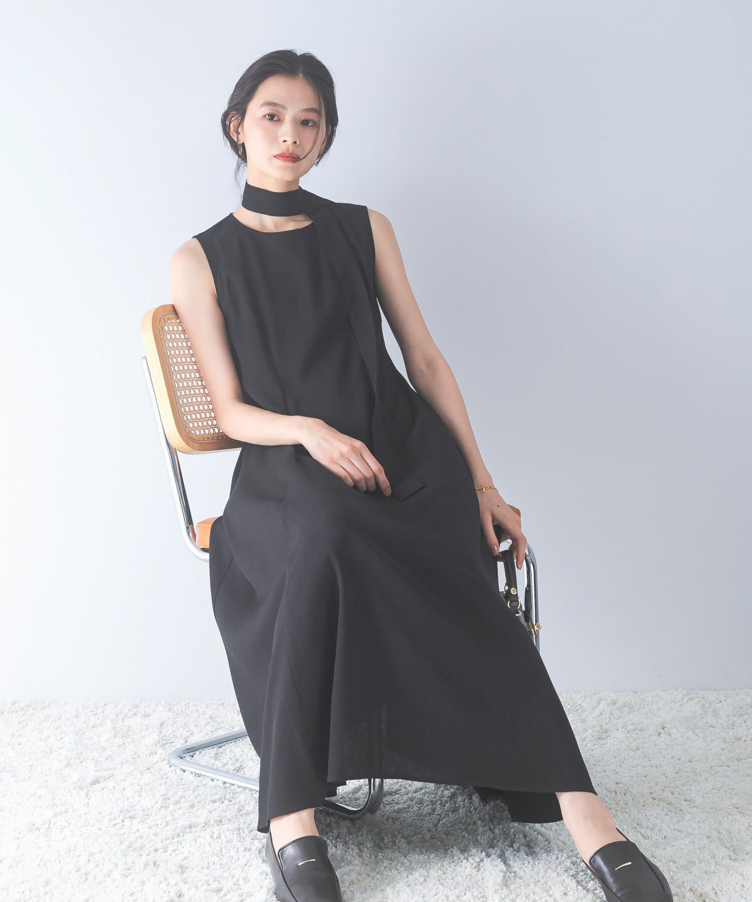 URBAN RESEARCH ROSSO「ベルト付フレアシルエットロングドレス」|その他|