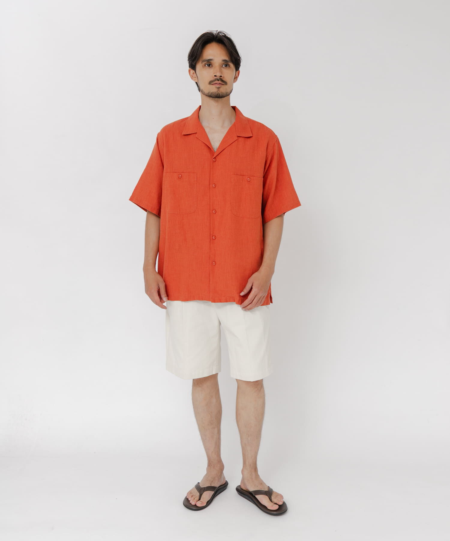 URBAN RESEARCH「SANDWASH LINEN OPEN SHIRTS」|シャツ・ブラウス|