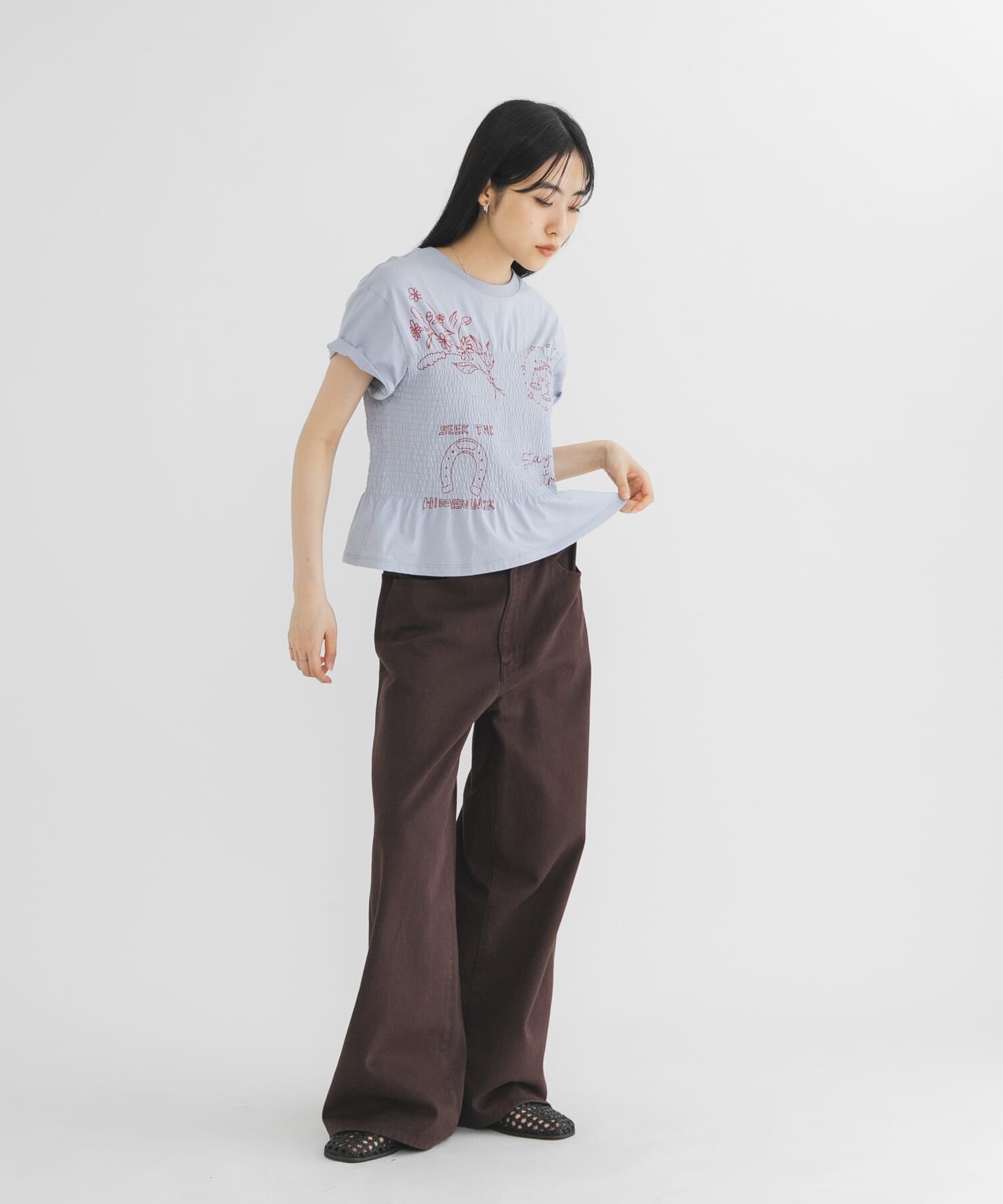  「ミニマルWIDEパンツ」|その他|