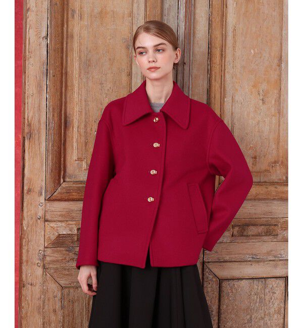 LOULOU WILLOUGHBY「シャルムビーバーショートコート」|ダッフルコート|