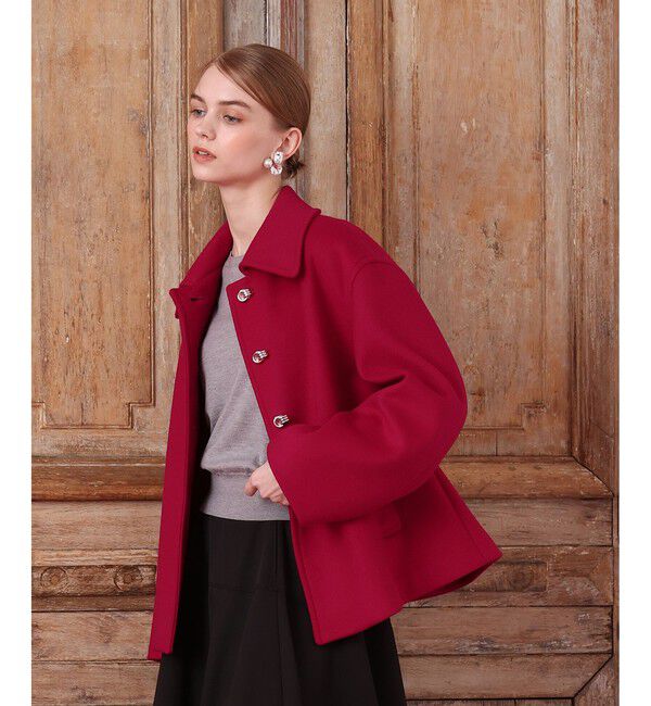LOULOU WILLOUGHBY「シャルムビーバーショートコート」|ダッフルコート|