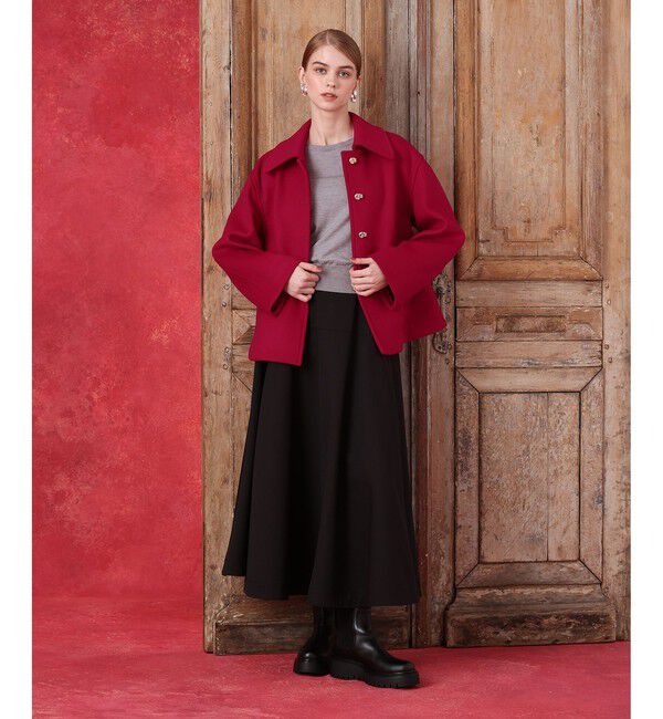 LOULOU WILLOUGHBY「シャルムビーバーショートコート」|ダッフルコート|