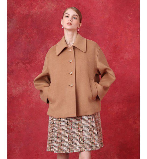 LOULOU WILLOUGHBY「シャルムビーバーショートコート」|ダッフルコート|