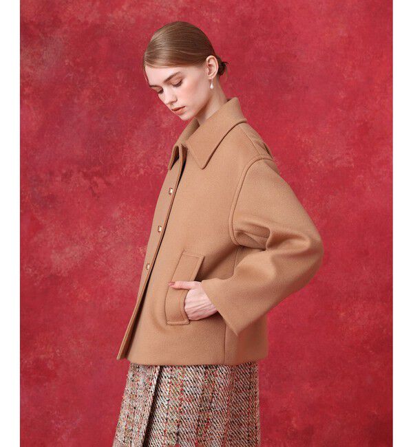 LOULOU WILLOUGHBY「シャルムビーバーショートコート」|ダッフルコート|