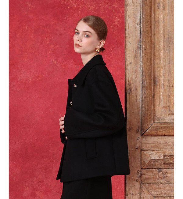 LOULOU WILLOUGHBY「シャルムビーバーショートコート」|ダッフルコート|