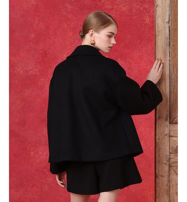 LOULOU WILLOUGHBY「シャルムビーバーショートコート」|ダッフルコート|