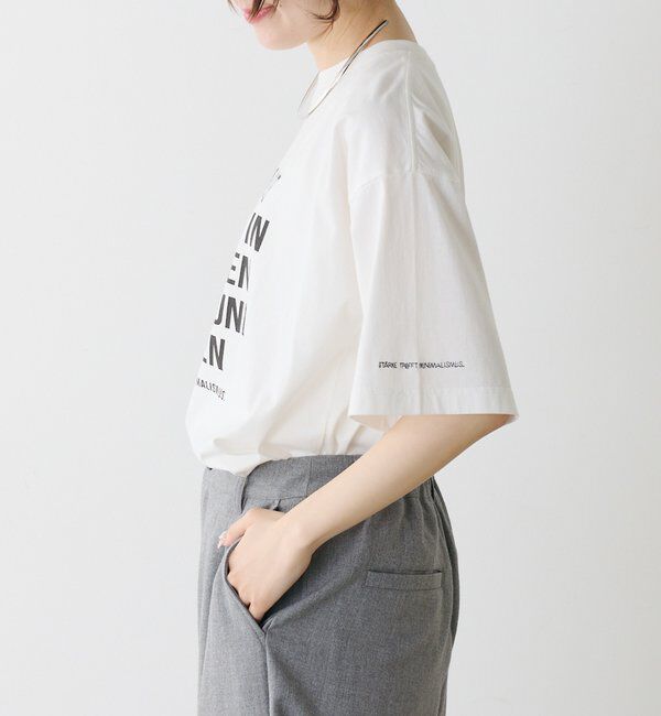  「オーガニックコットンロゴプリントT」|Tシャツ・カットソー|