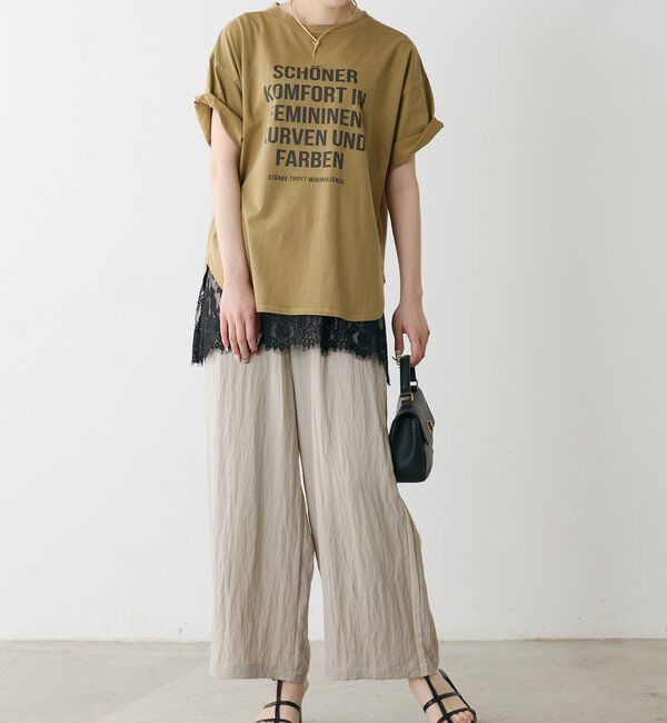  「オーガニックコットンロゴプリントT」|Tシャツ・カットソー|