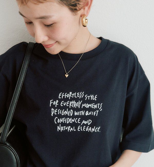  「【＠kokiminitaコラボ】ロゴプリント&times;ロゴ刺繍Tシャツ」|Tシャツ・カットソー|
