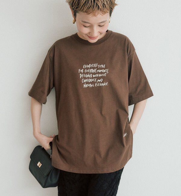  「【＠kokiminitaコラボ】ロゴプリント&times;ロゴ刺繍Tシャツ」|Tシャツ・カットソー|