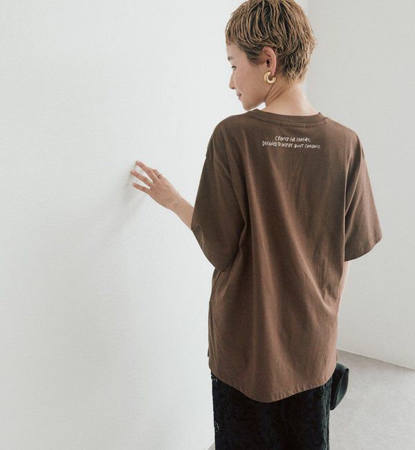  「【＠kokiminitaコラボ】ロゴプリント&times;ロゴ刺繍Tシャツ」|Tシャツ・カットソー|