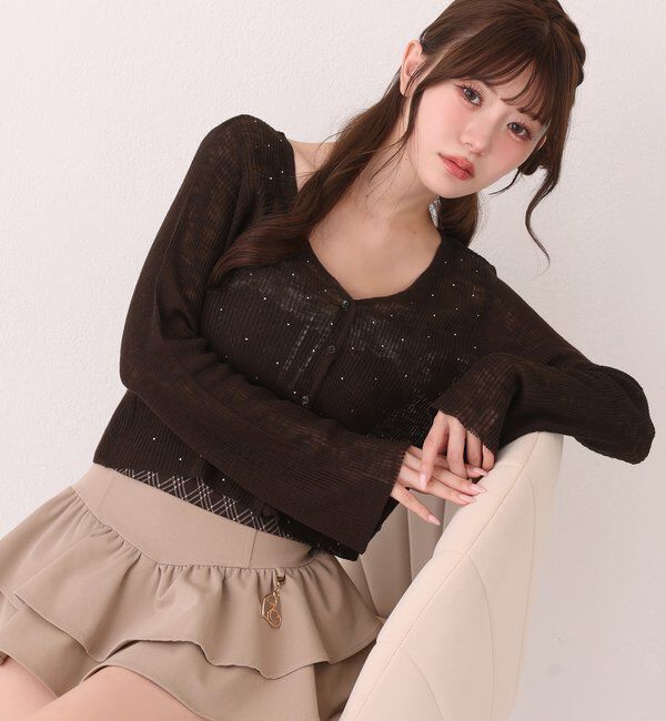  「【SMサイズ展開あり】バックレースアップティアードスカパン」|スカート|