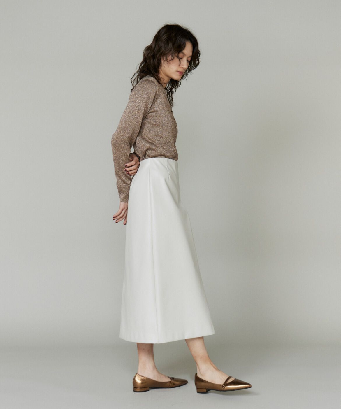 la veille by SUPERIOR CLOSET「フェイクレザースカート」|台形|